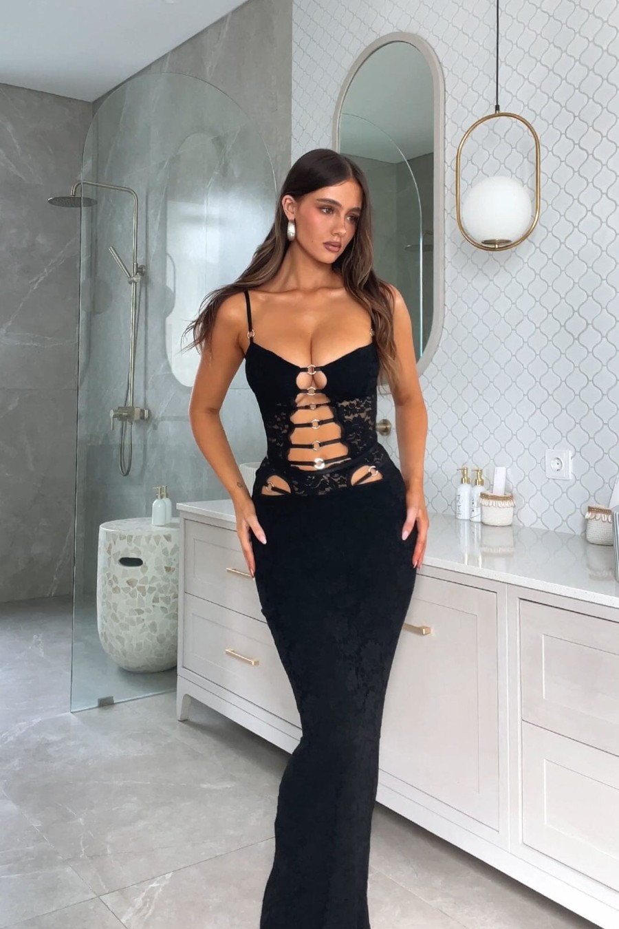 Birthday Dresses | ROMANCE Moonrise Maxi Dress Black