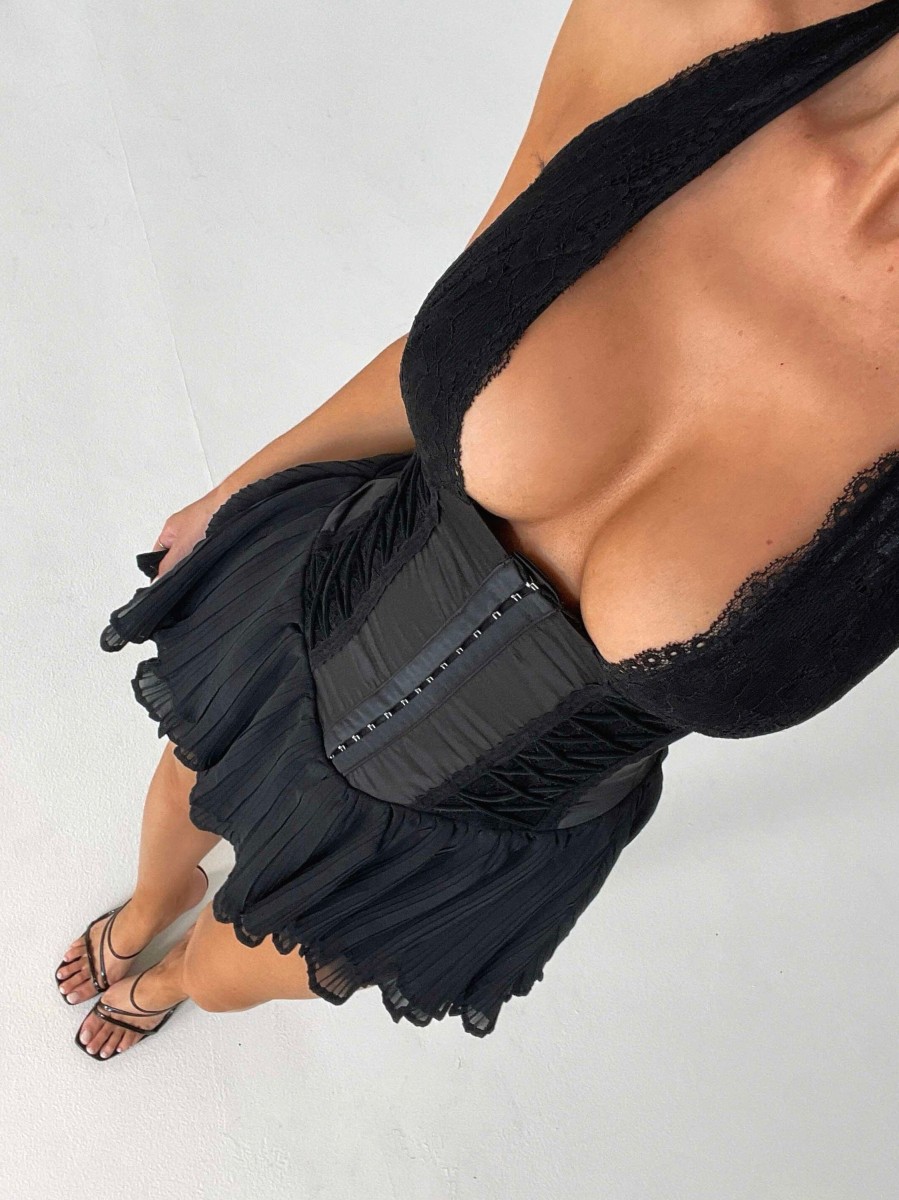 Birthday Dresses | ROMANCE Mon Amour Mini Dress Black